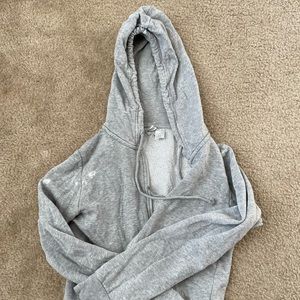 Grey skinny hoodie